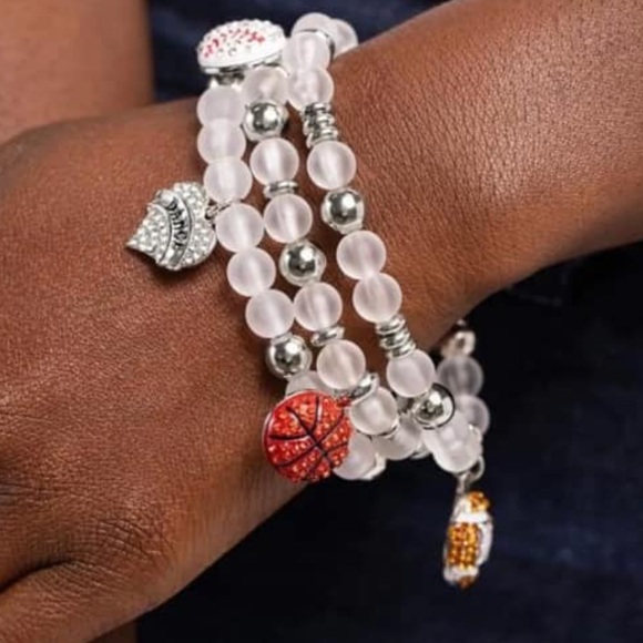 🏈🏀⚽️ “SPORTS FAN” MULTI BRACELET” ~ PAPARAZZI ❗️3 BRACELETS in 1❗️🙌 - Picture 4 of 8
